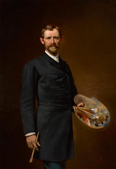 Selbstporträt mit Palette/Portret własny z paletą, 1892