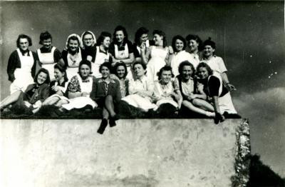 Krankenschwestern des polnischen Krankhauses in Maczków, 1945 