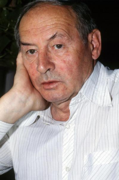 Józef Szajna w Warszawie, 1987.