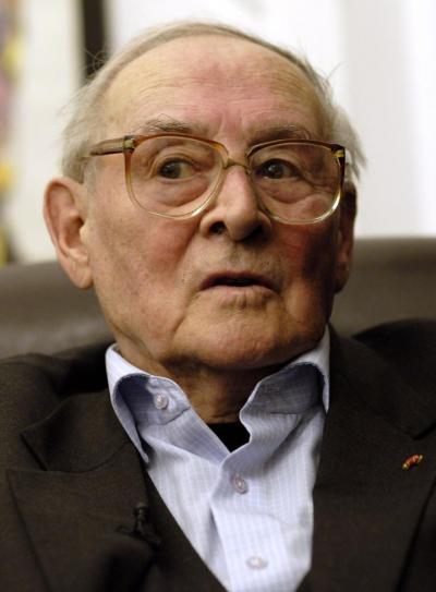 Józef Szajna an seinem 85. Geburtstag, 2007.