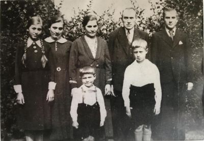 The Jankowski, parents with children, 1936 in Herne