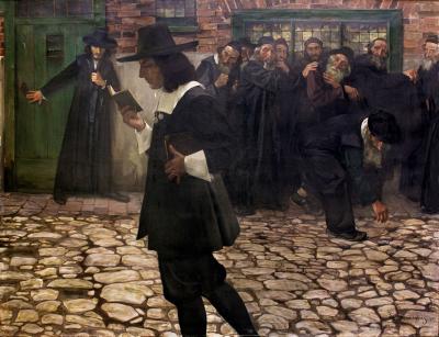 Spinoza (Spinoza wyklęty), 1907, olej na płótnie, 160,5 × 212 cm, Galeria Malarstwa im. A. A. Dejneki, Kursk
