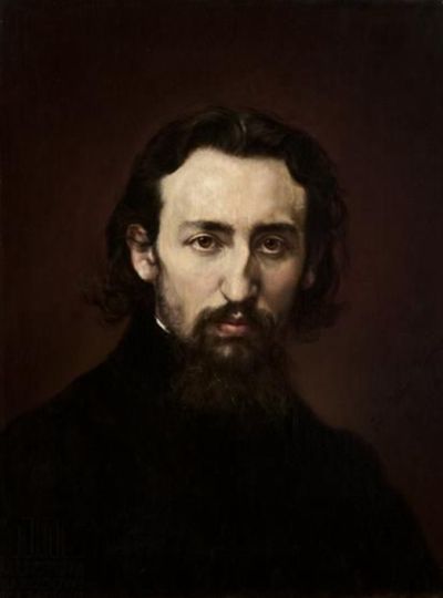 Porträt Jan Matejko/Portret Jana Matejki, 1875. Öl auf Leinwand, 62,5 x 47,5 cm
