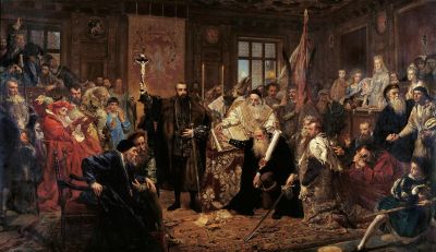 Die Union von Lublin/Unia Lubelska, 1869. Öl auf Leinwand, 298 x 512 cm, Nationalmuseum Warschau/Muzeum Narodowe w Warszawie