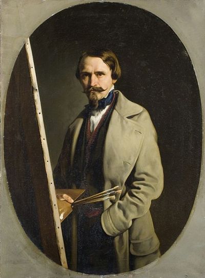 Selbstporträt, um 1870. Öl auf Leinwand, 115 x 85,5 cm, Nationale Kunstgalerie Lviv