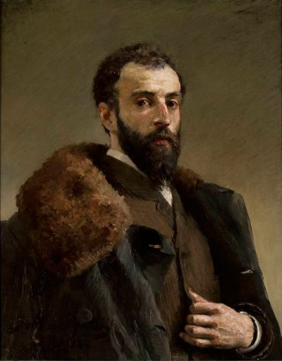 Porträt Feliks Cichocki/Portret Feliksa Cichockiego (Feliks Cichocki Nałęcz, 1861-1921, polnischer Maler, Mitglied der „Münchner Schule“), München 1887