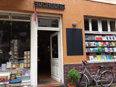 The entrance to the bookshop