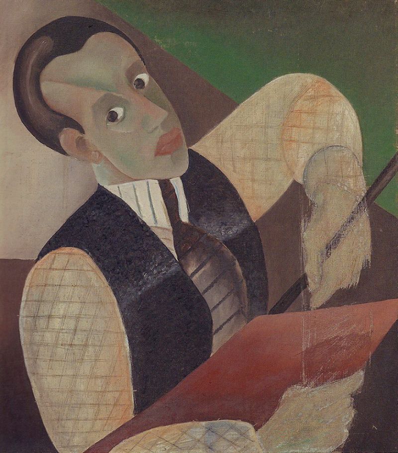 Self-portrait, ca. 1925. Oil on canvas, 55 x 37.5 cm