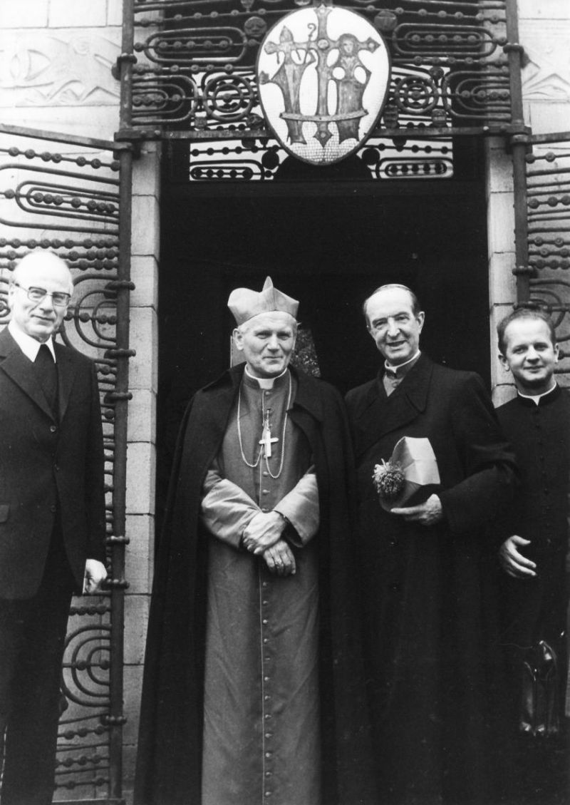 Besuch von Kardinal Wojtyla bei Bischof Hengsbach in Essen (September 1978)