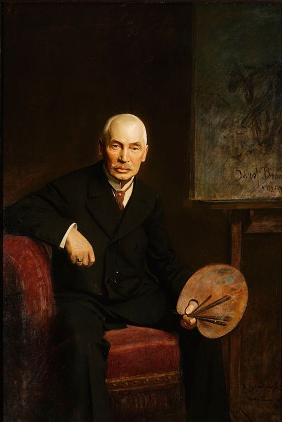 Bolesław Szańkowski (1871/73-1953): Porträt Józef Brandt, 1910. 